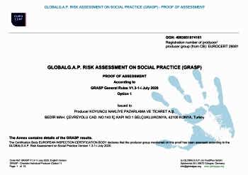 Global GAP Risk Assessment on Social Practice Koyuncu Seracılık
